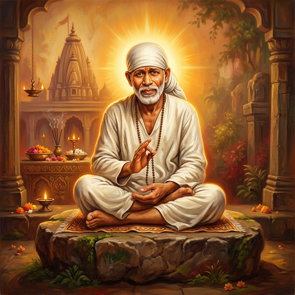 Sai Baba devotional art — About the temple